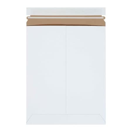 Box Packaging Stayflats Plus Self-Seal Mailers, 9-3/4"W x 12-1/4"L, White, 25/Pack RM5SS25PK